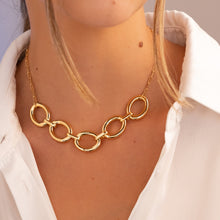 Cargar imagen en el visor de la galería, Collar Ovalos +Aretes

