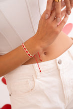 Cargar imagen en el visor de la galería, Set Pulsera + Aretes Tejido en Miyuki
