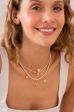 Cargar imagen en el visor de la galería, Set Collar corazones y perlas
