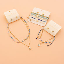 Cargar imagen en el visor de la galería, Set de 6 Pulseras Con Dije De Ola +  Aretes
