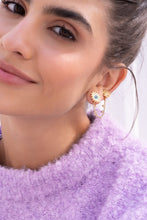 Cargar imagen en el visor de la galería, Set De Aretes Ojos Con Cadena
