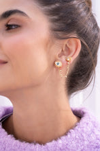 Cargar imagen en el visor de la galería, Set De Aretes Ojos Con Cadena
