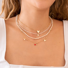 Cargar imagen en el visor de la galería, Set Collar corazones y perlas
