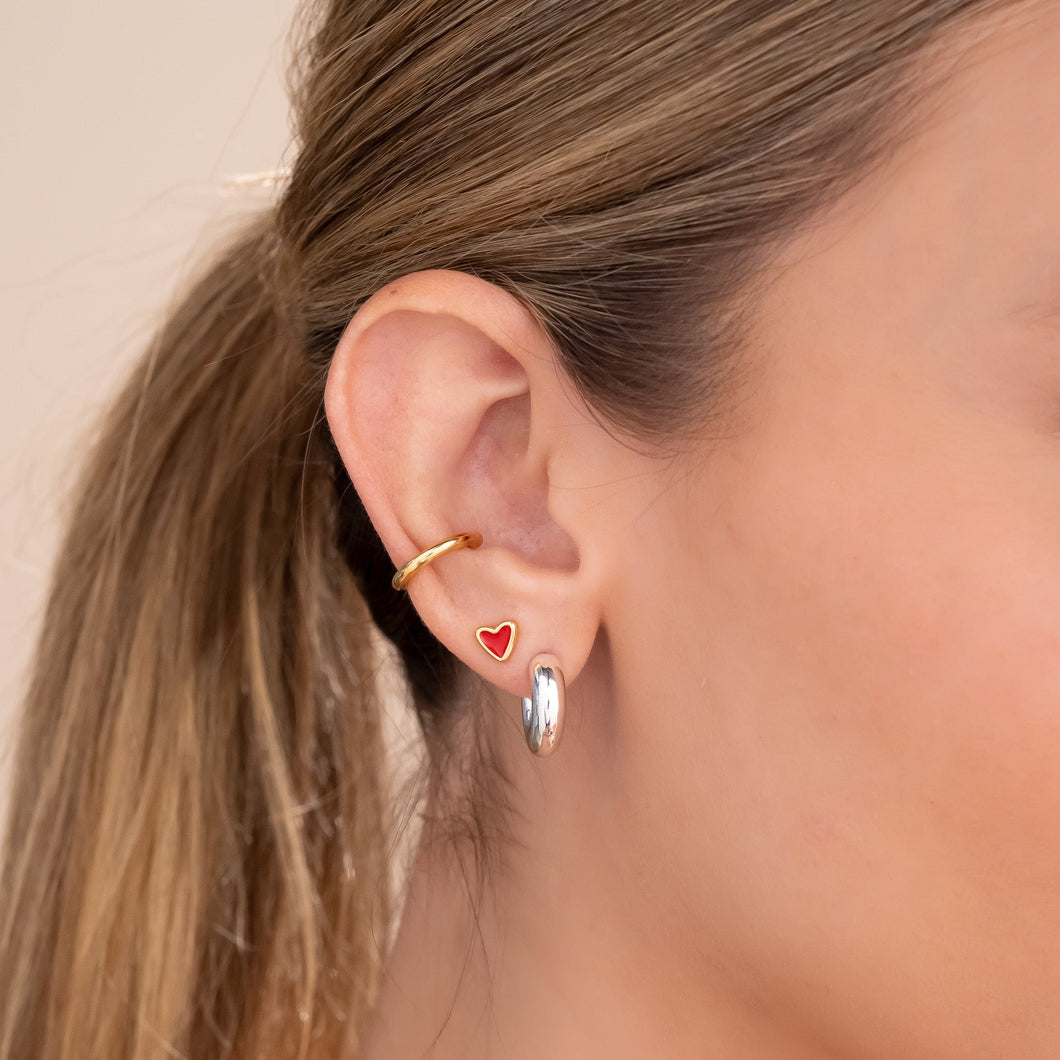 Set De 1 Par De Candongas 1 Par De Topos y 1 Earcuff
