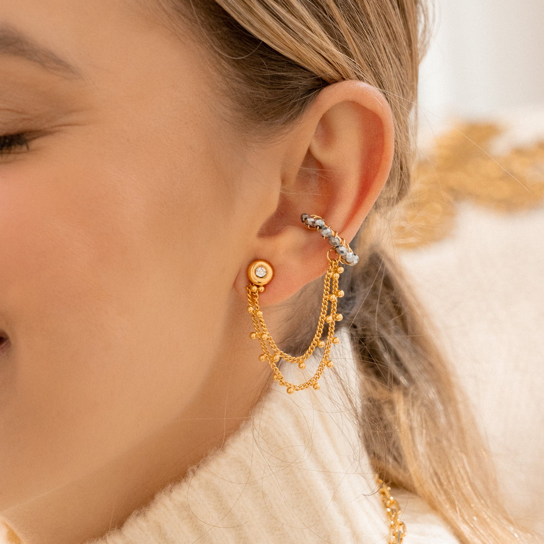Set De Aretes Cristal