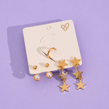 Cargar imagen en el visor de la galería, Set De Aretes De Estrella + Earcuff

