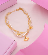 Cargar imagen en el visor de la galería, Set Collar Labios + Aretes
